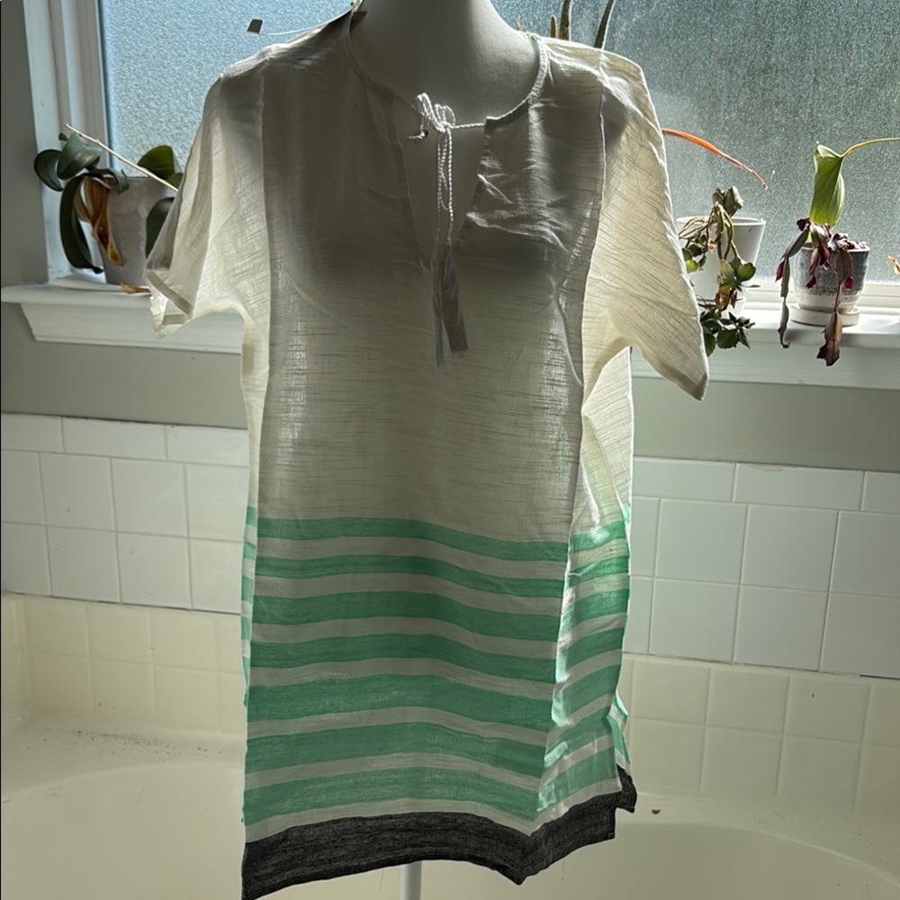 Charlie Paige Striped Tunic Top